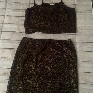 Two piece plus size formal wear
